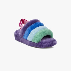 Ugg Rainbow Fluff Yeah Tofflor Herr Olika Färger/Lila (062391YDK)